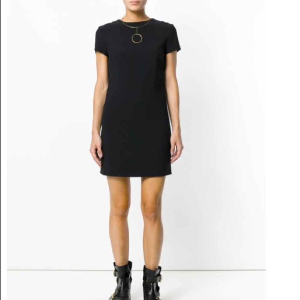 Helmut Lang frayed edge sleeve mini dress